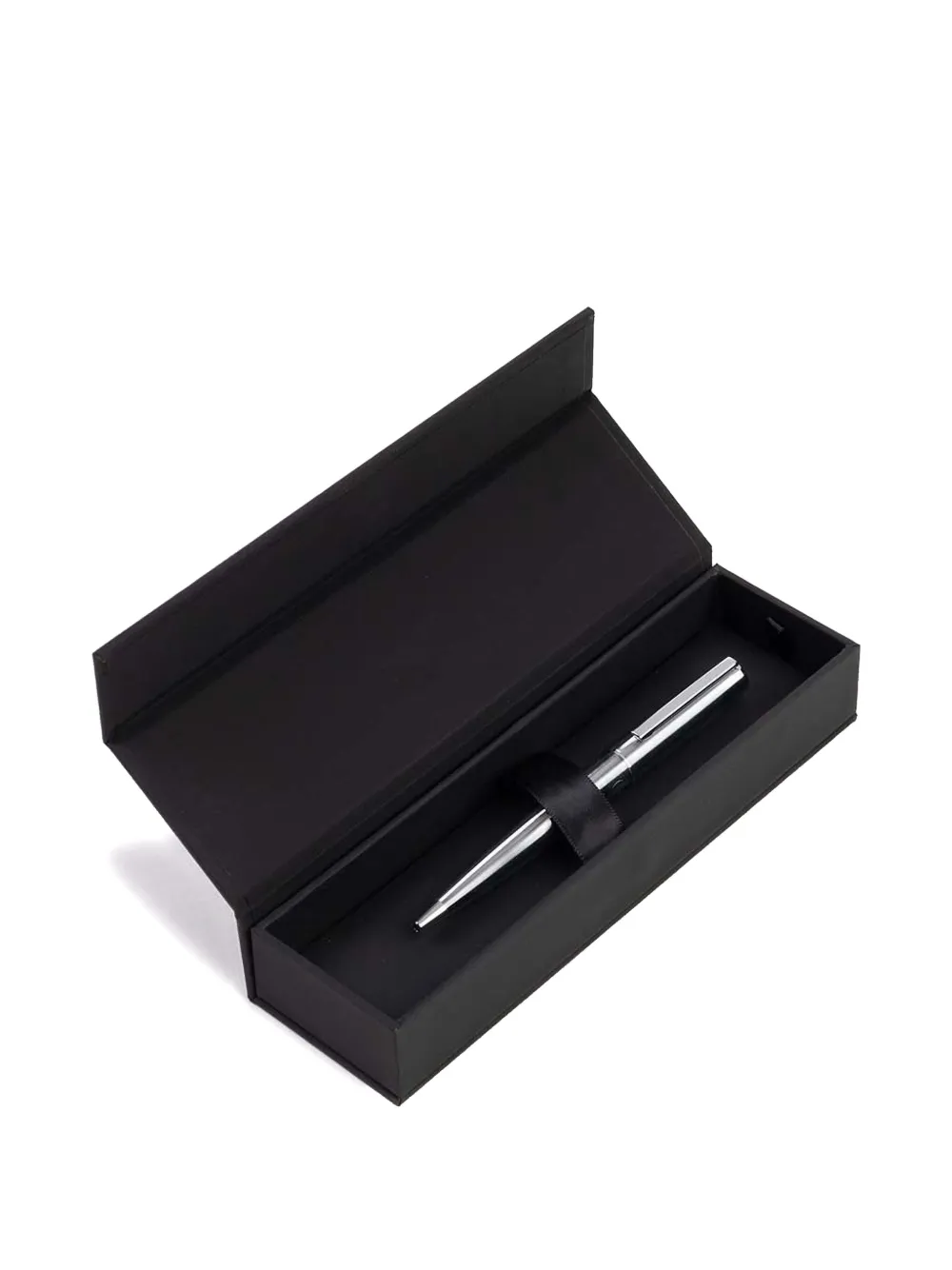Hugo Boss Logo-engraved Ballpoint Pen In Silver