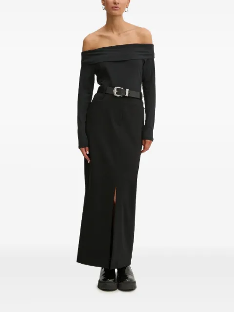 HUGO split-front long skirt