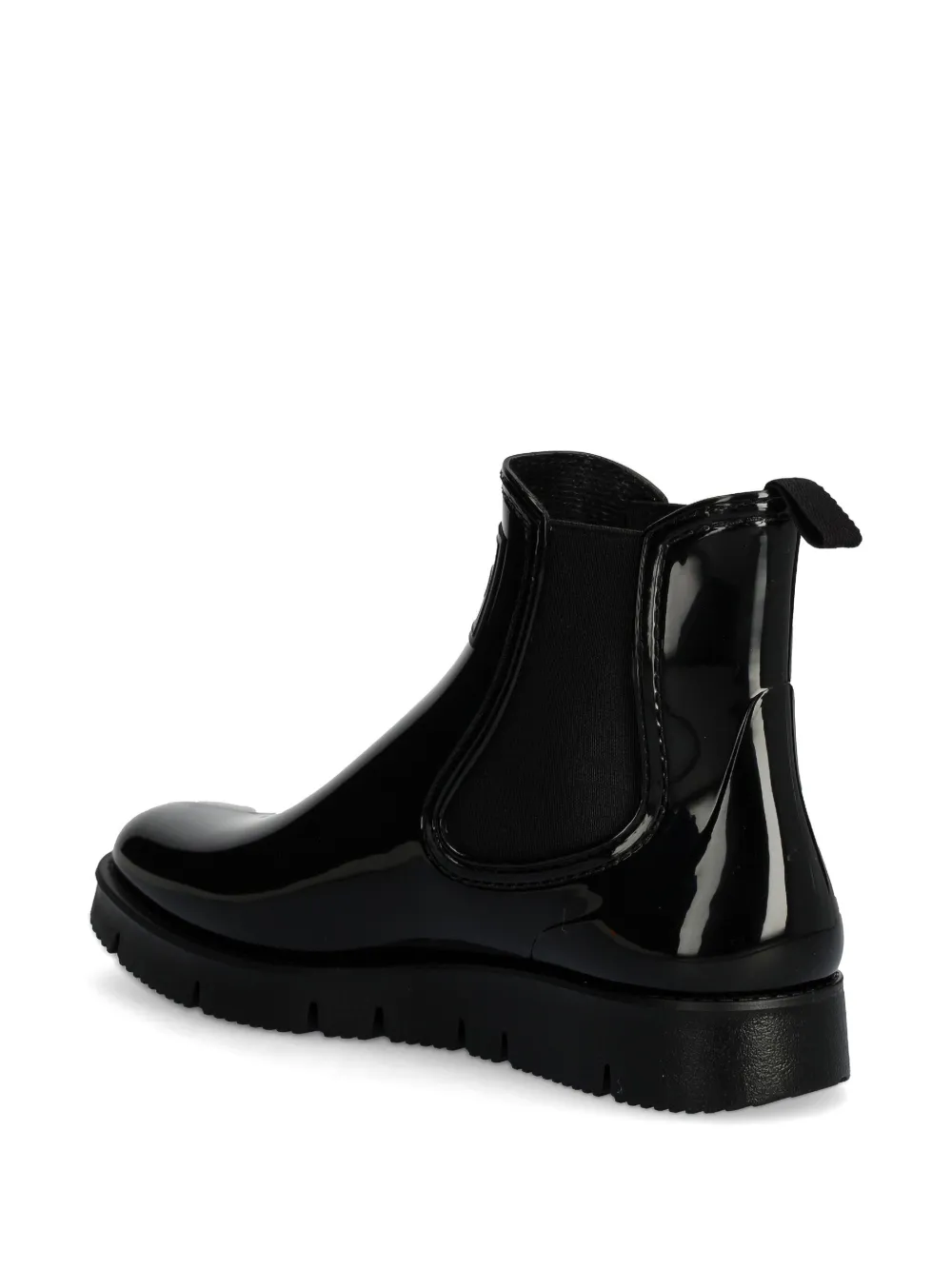 HUGO glossy chelsea boots Black