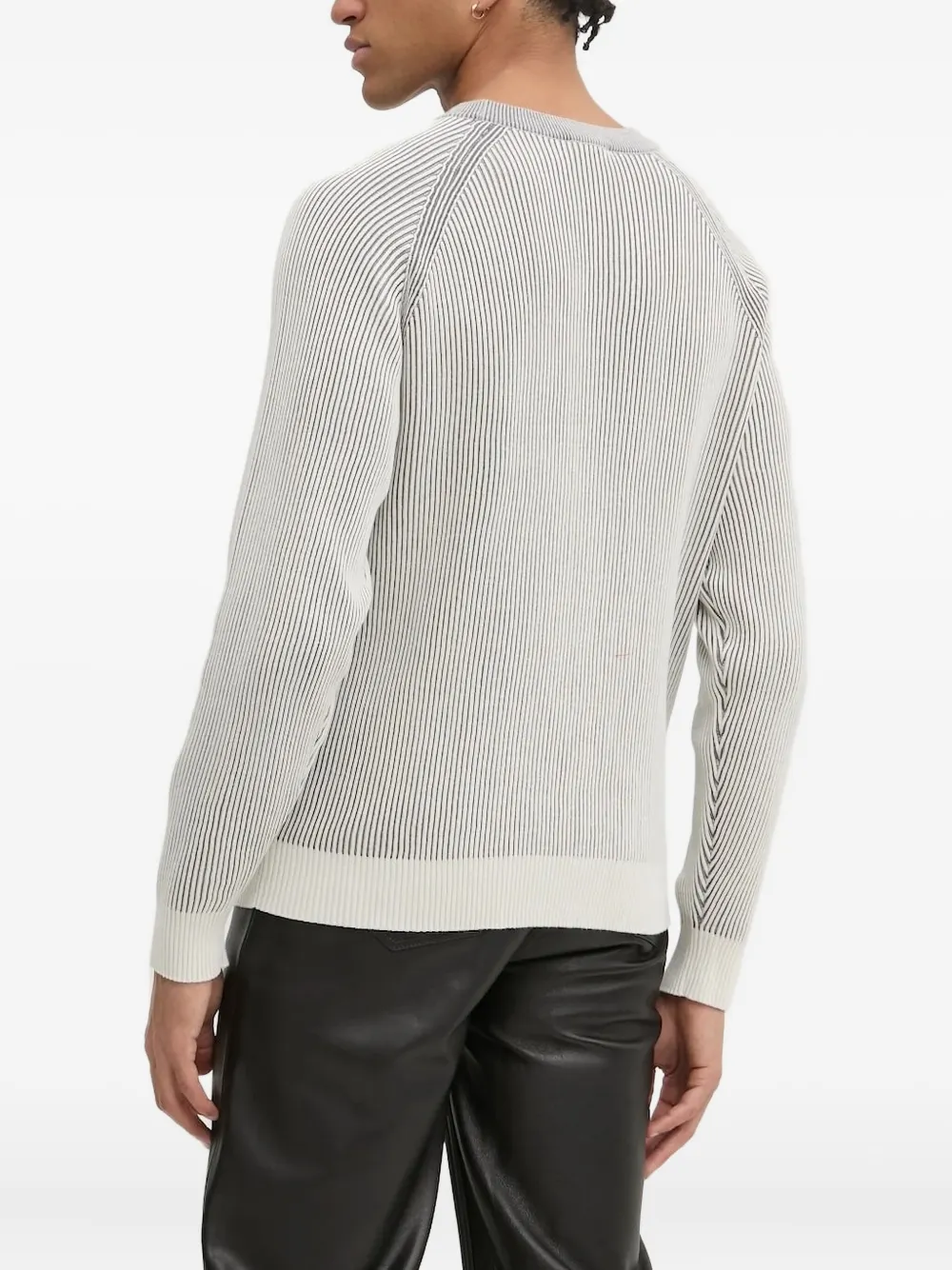 HUGO striped sweater - Grijs