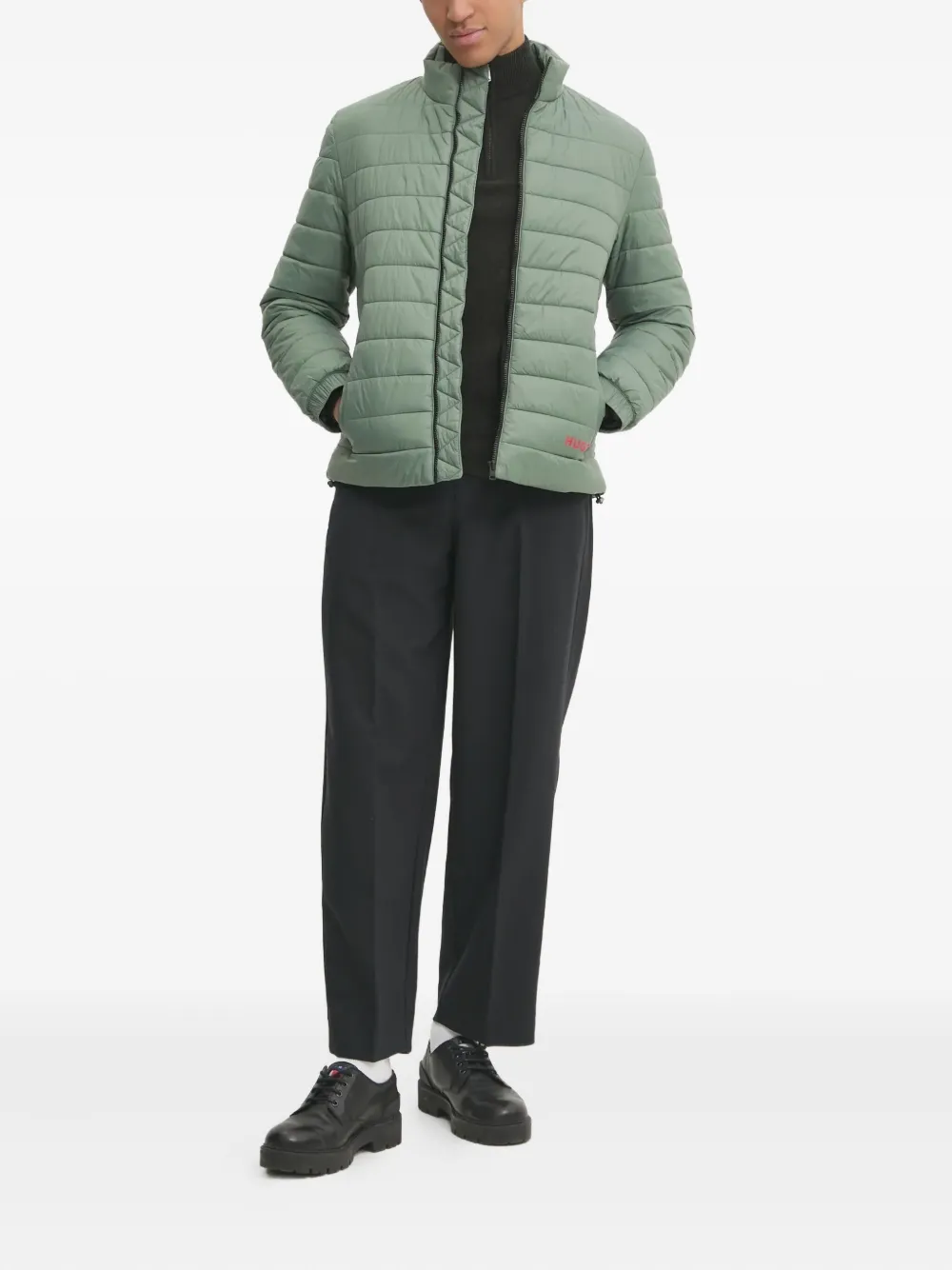 HUGO logo-print zip-fastening jacket | Down Jackets | Image 2