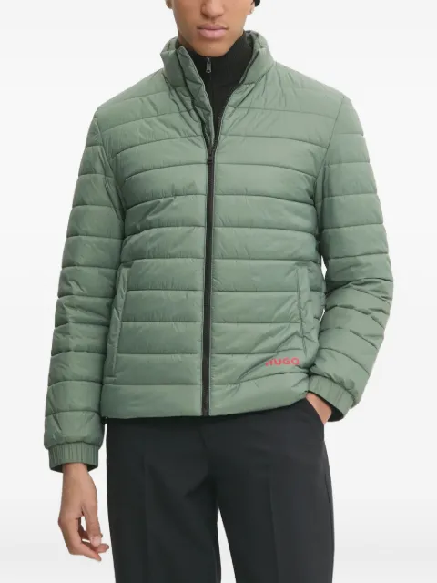 HUGO logo-print zip-fastening jacket
