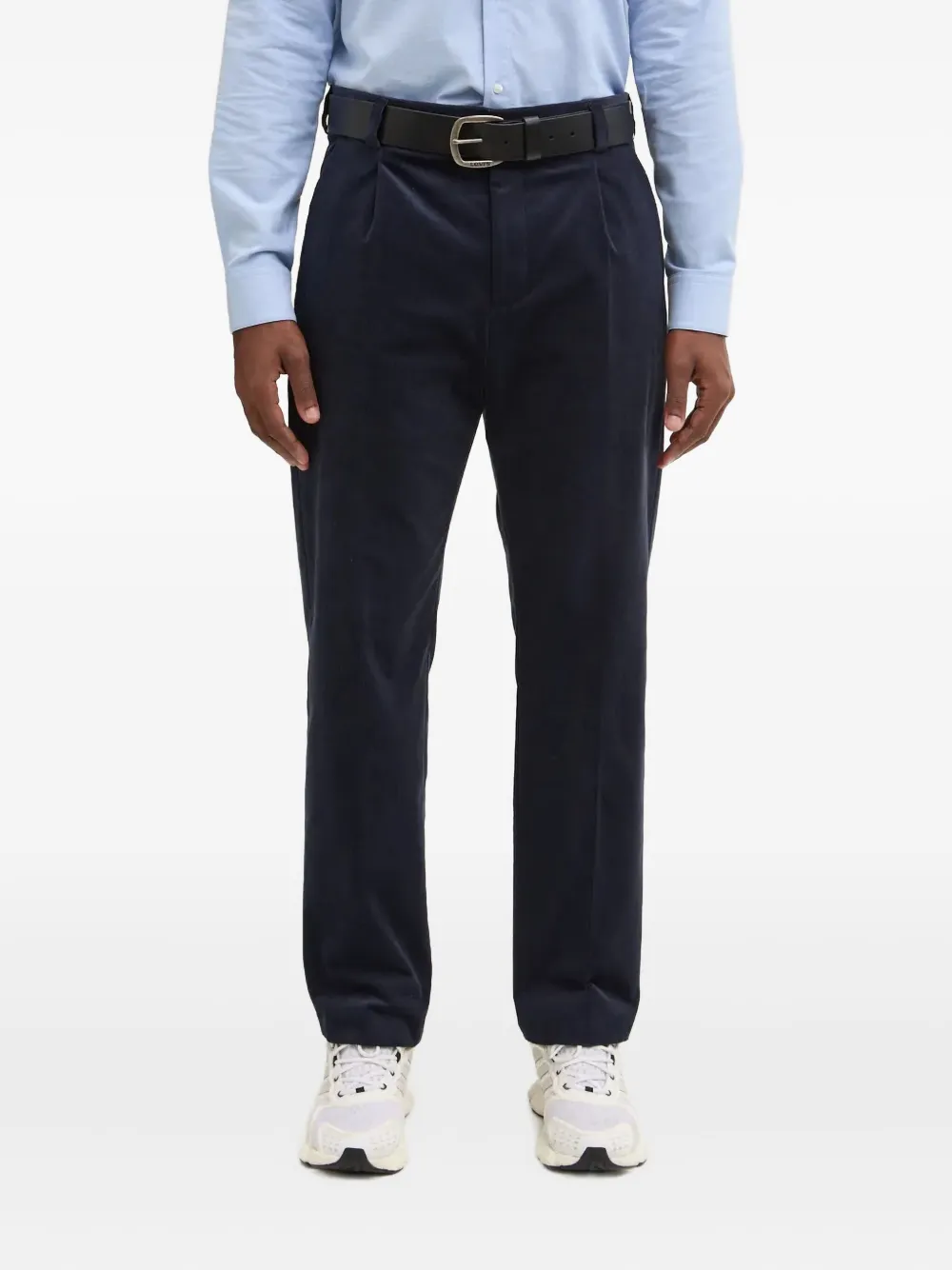 HUGO pleated corduroy trousers | Blue | Image 1
