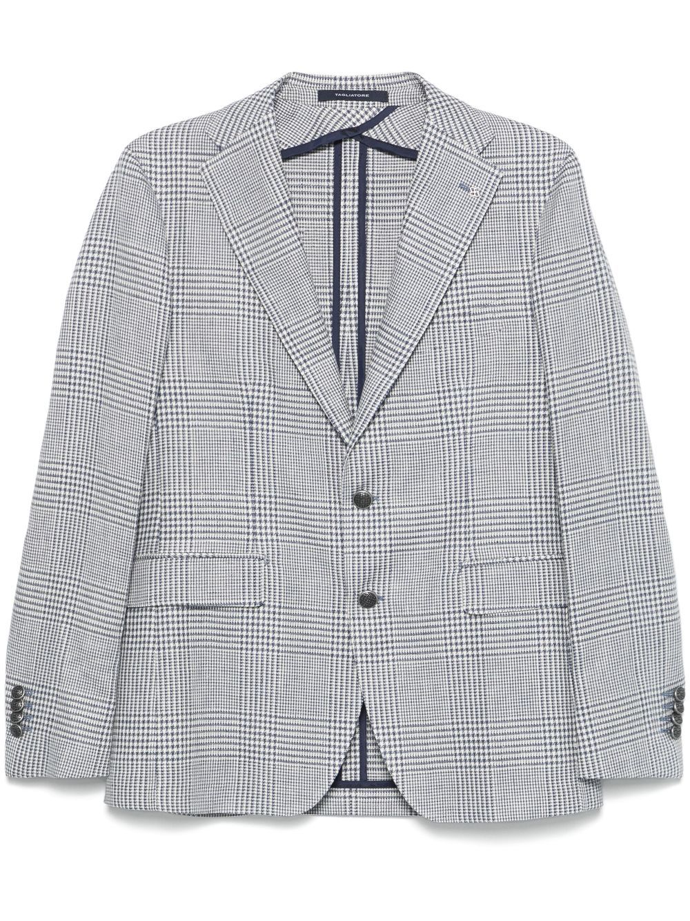 TAGLIATORE PLAID-CHECK BLAZER