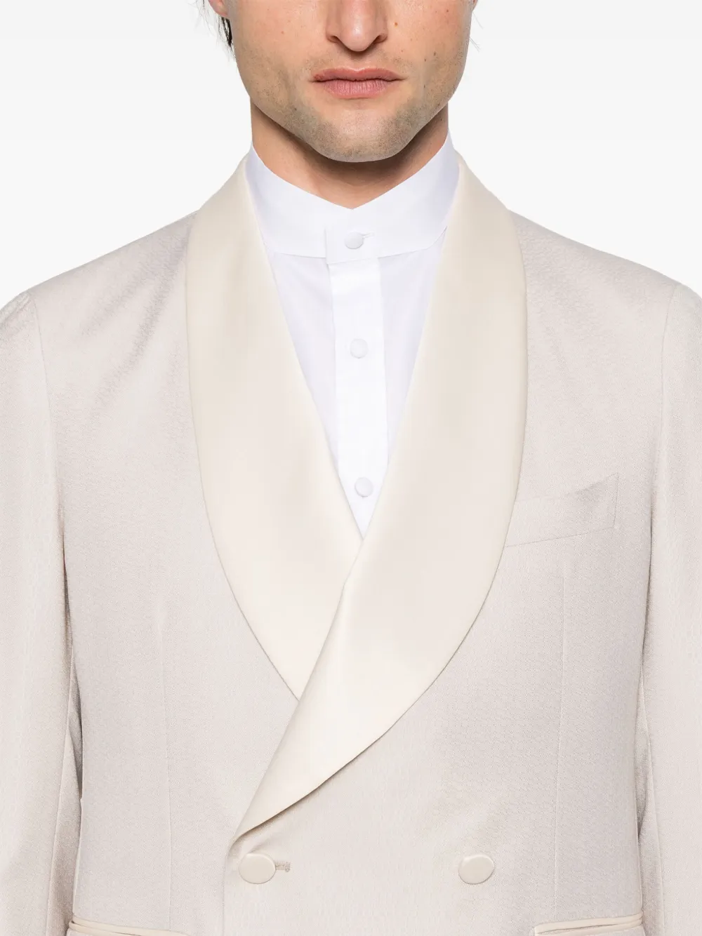 TAGLIATORE PATTERNED-JACQUARD BLAZER