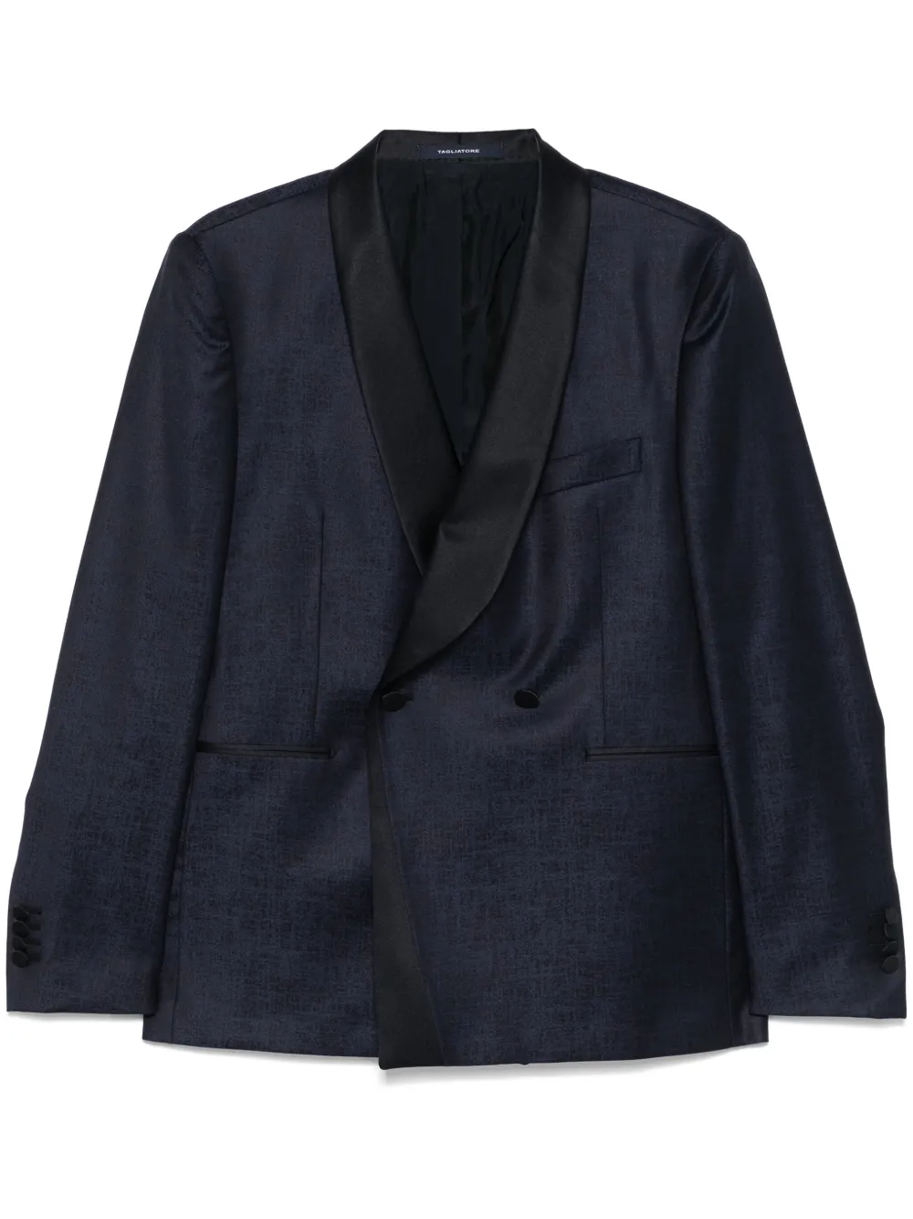 Tagliatore Blazer met jacquard Blauw