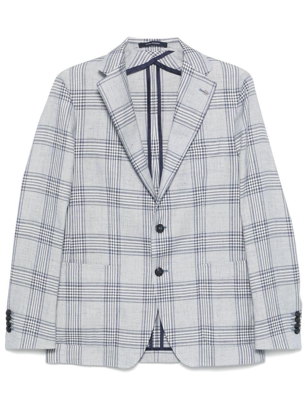 TAGLIATORE PLAID-CHECK BLAZER