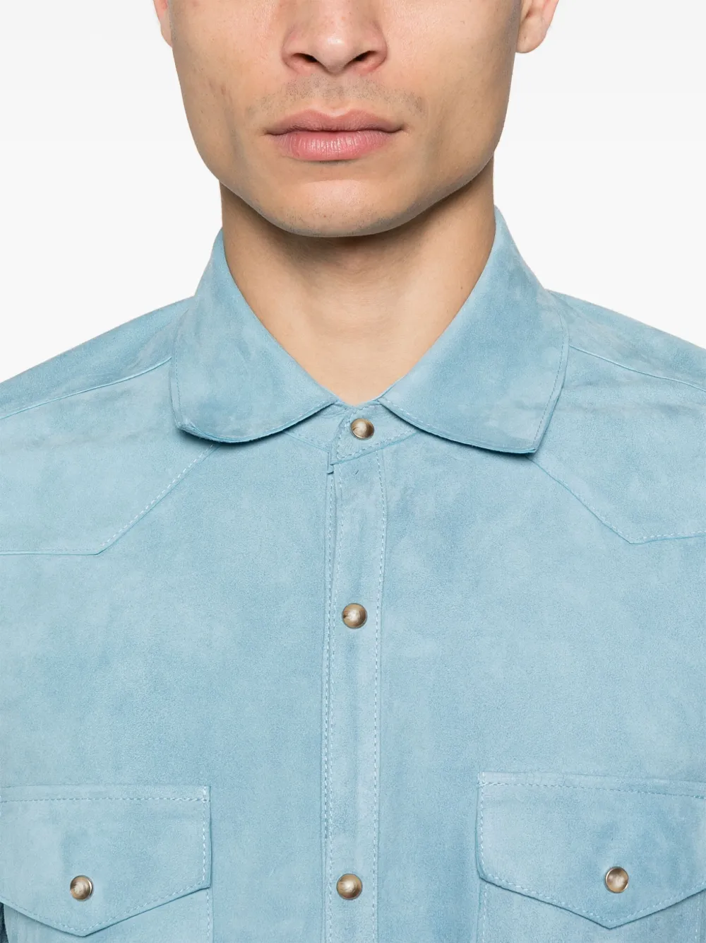 Tagliatore Wayne overhemd Blauw