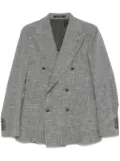 Tagliatore bouclé-construction blazer - Grey