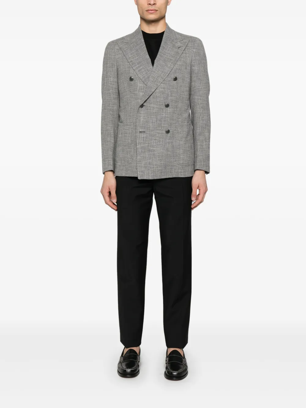 Tagliatore Bouclé blazer Grijs
