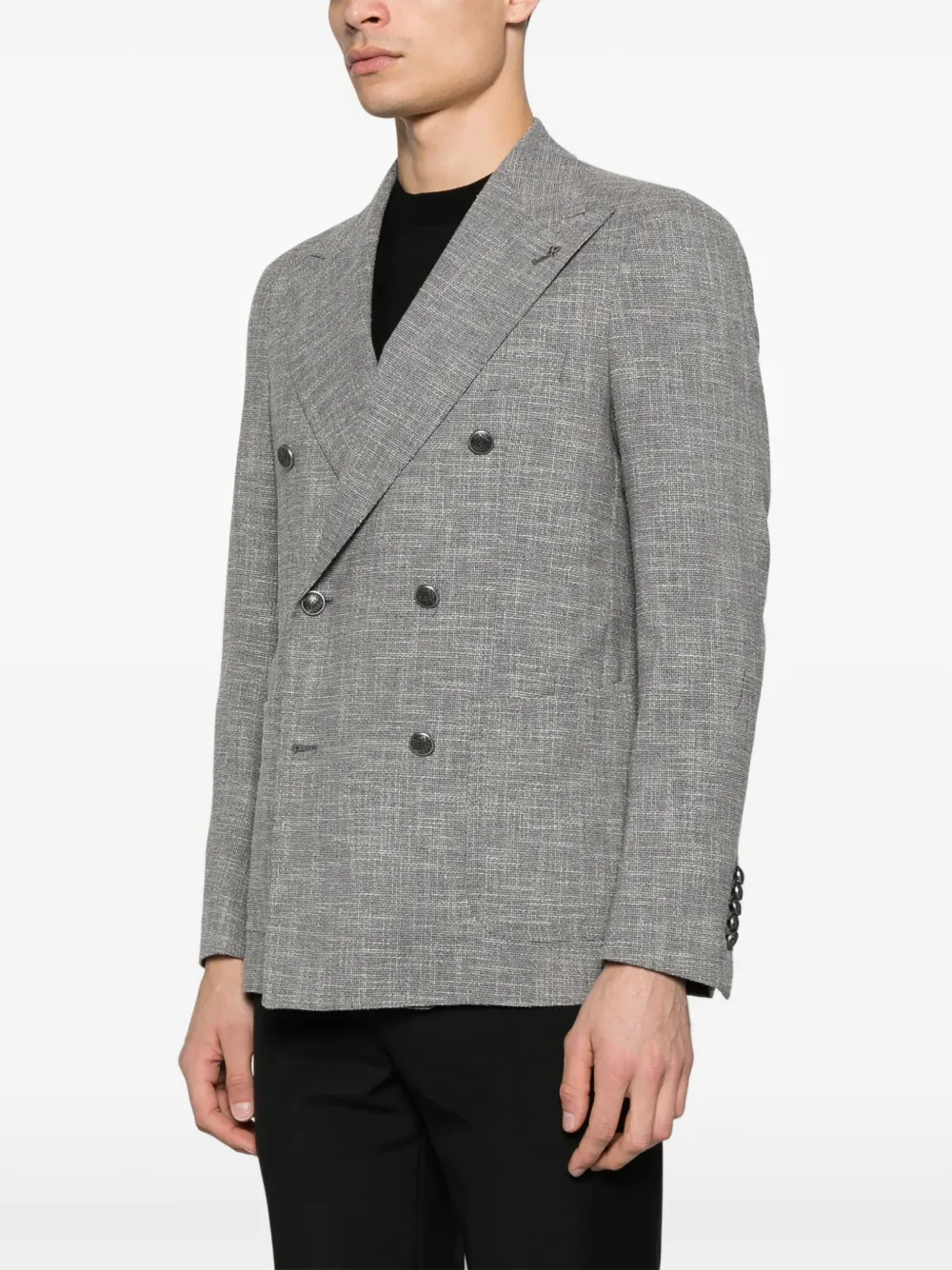 Tagliatore Bouclé blazer Grijs