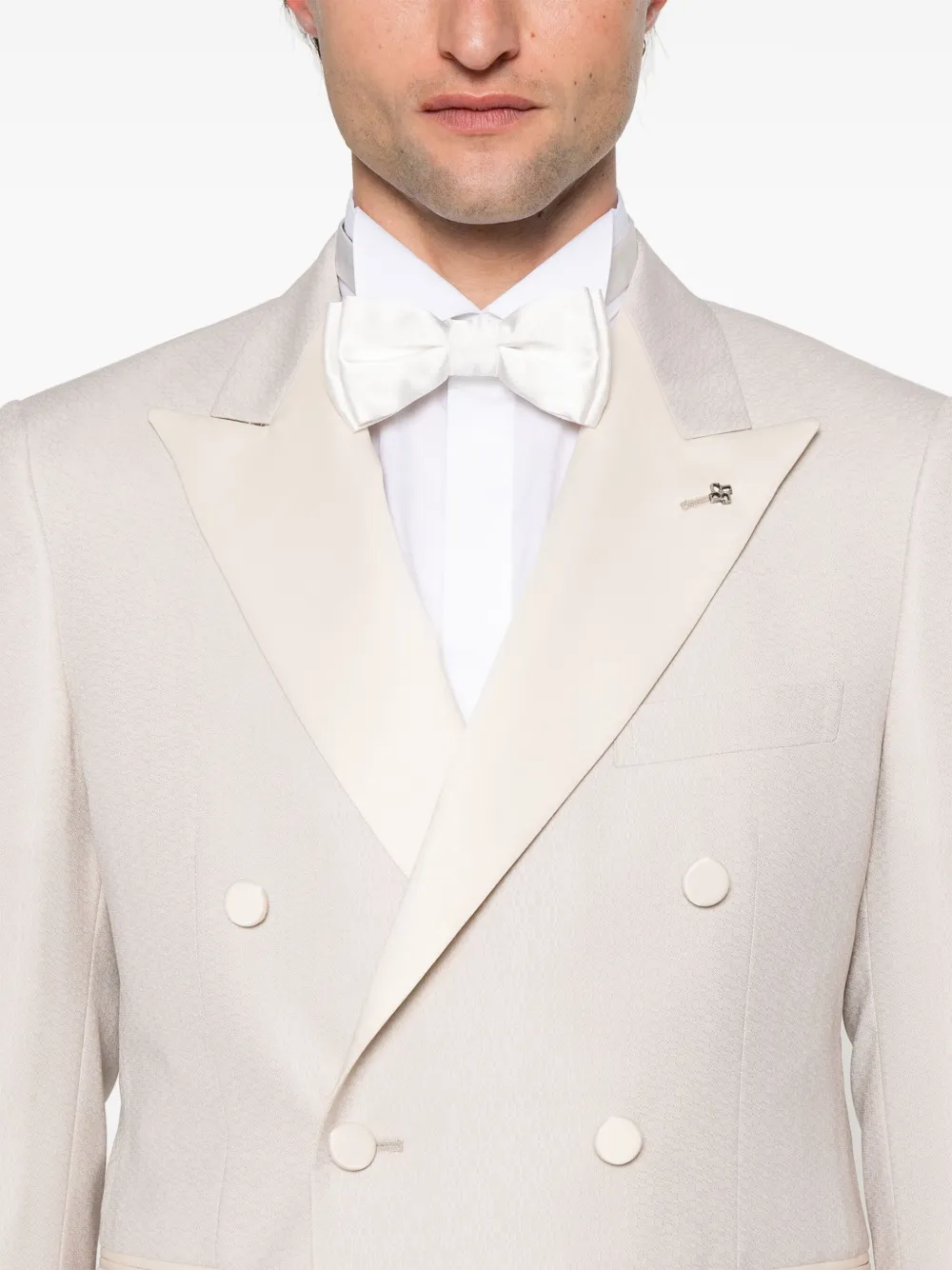 TAGLIATORE PATTERNED-JACQUARD BLAZER