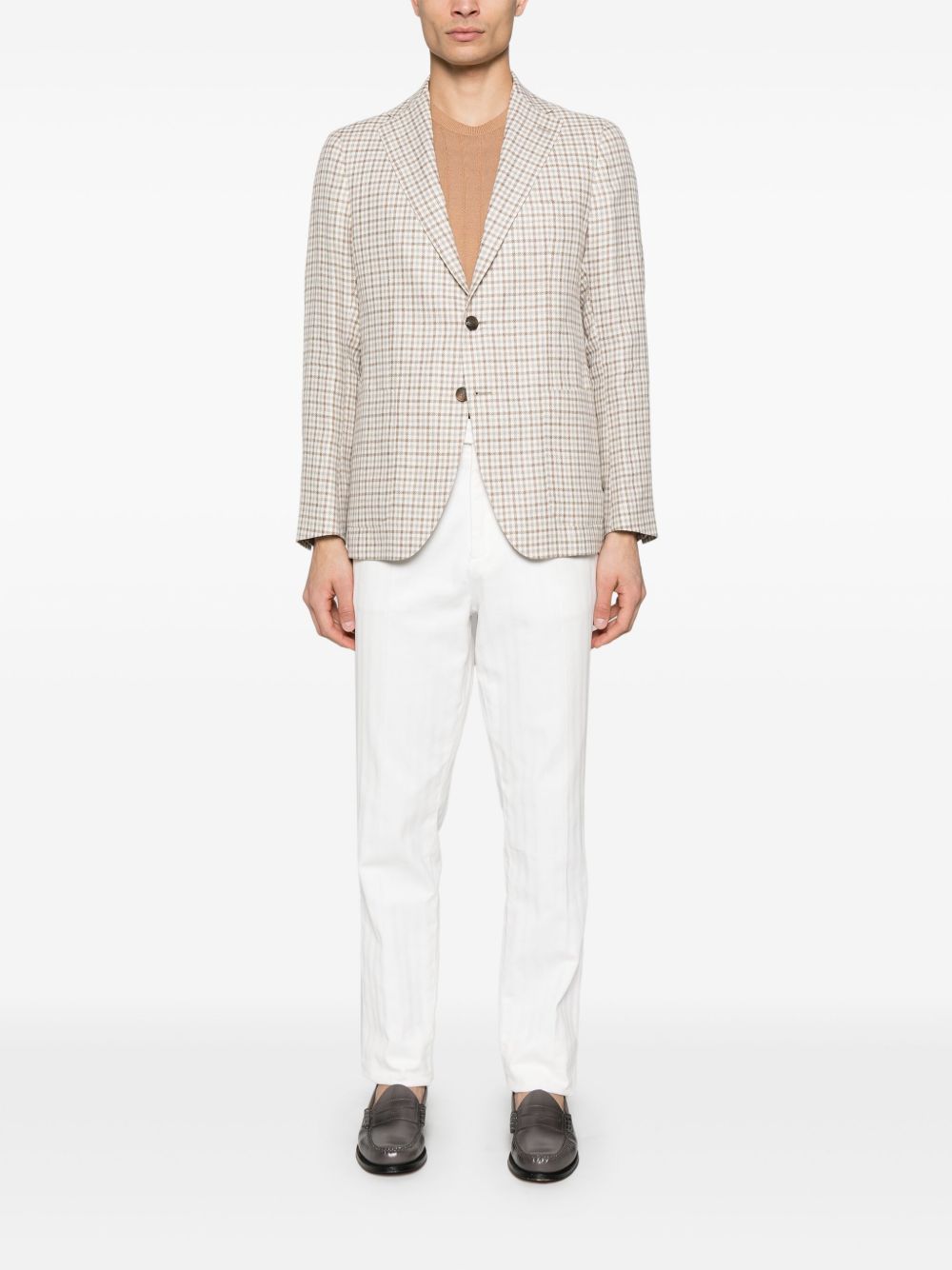 Tagliatore checked blazer - Wit