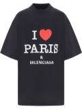 Balenciaga I Love Paris & Balenciaga T-shirt - Black