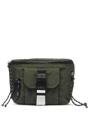 【A.P.C.】ロゴパッチベルトバッグ Men's leather bum bags · Leather belt bags · Canvas | A.P.C.