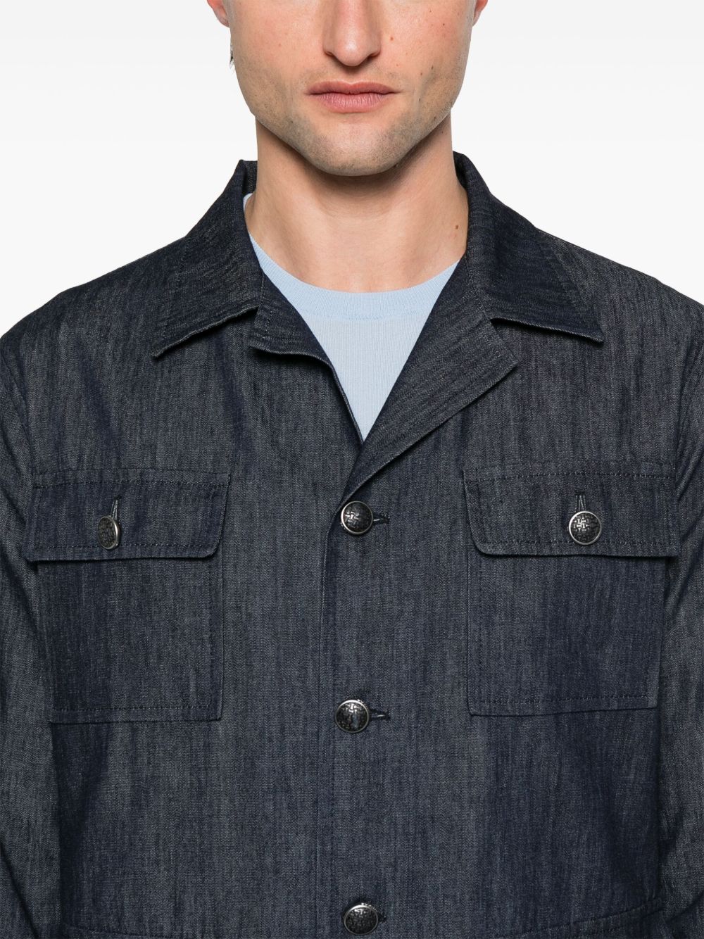 TAGLIATORE COTTON SHIRT JACKET