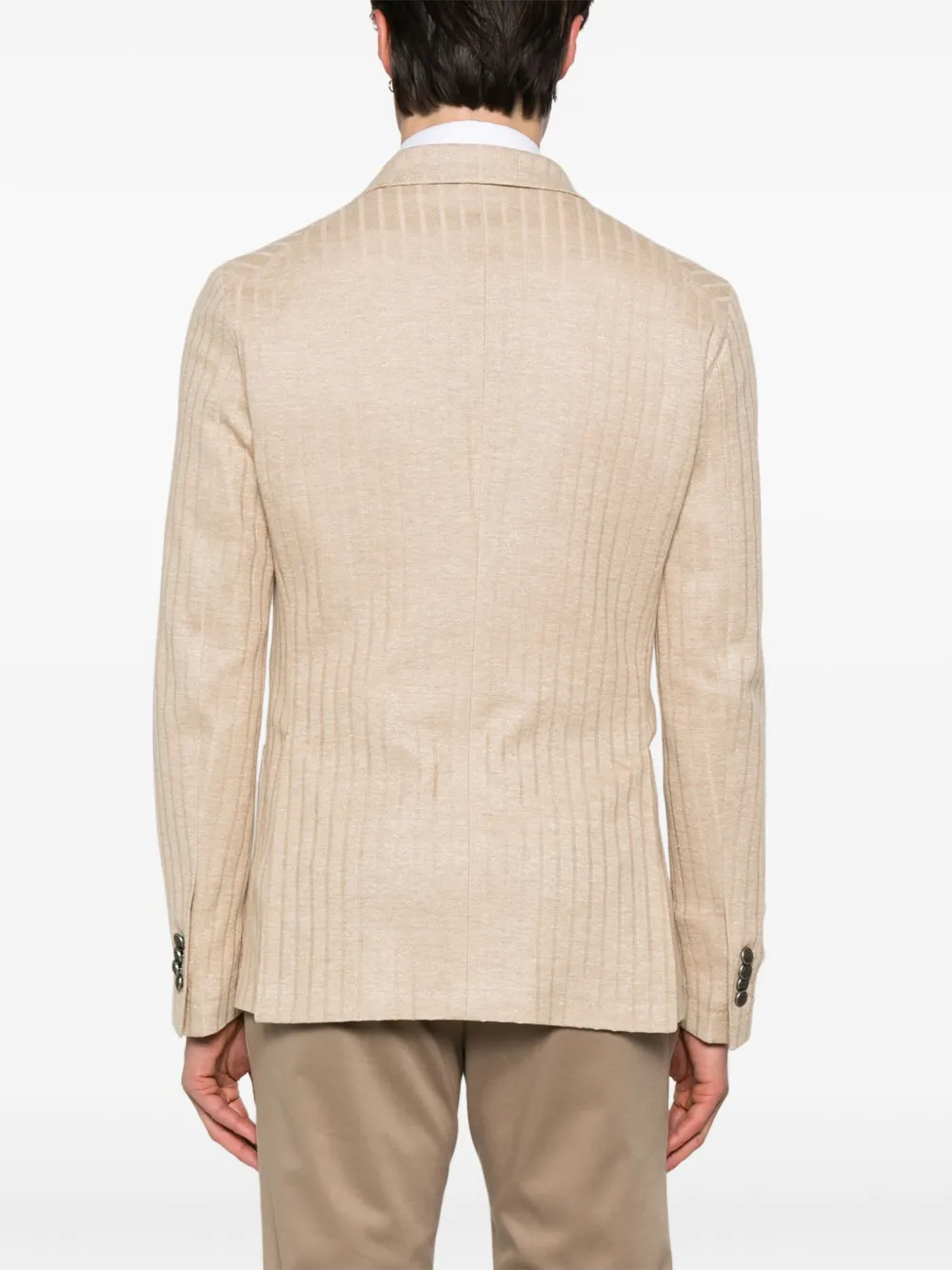 Tagliatore Gebreide blazer Beige