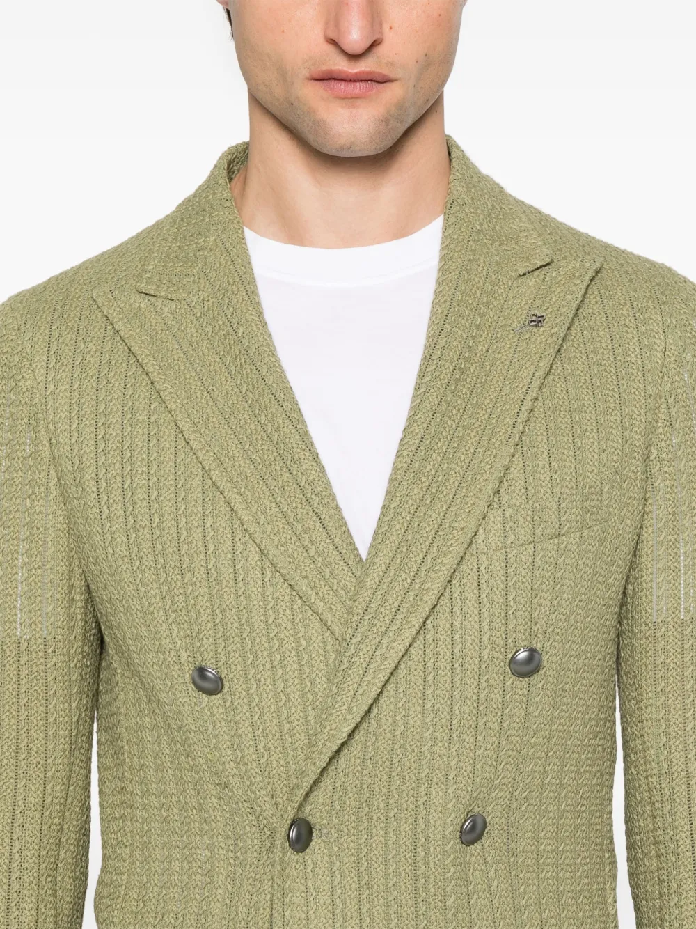 Tagliatore Gebreide blazer Groen
