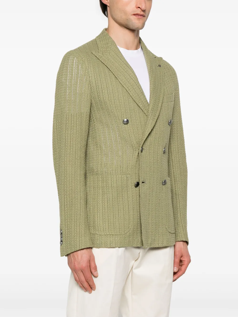 Tagliatore Gebreide blazer Groen