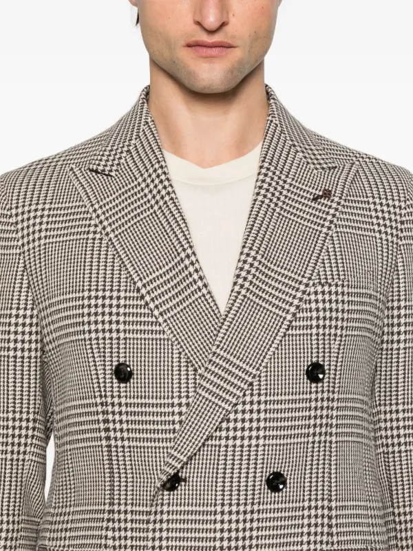Tagliatore Checked Blazer | Neutrals | FARFETCH