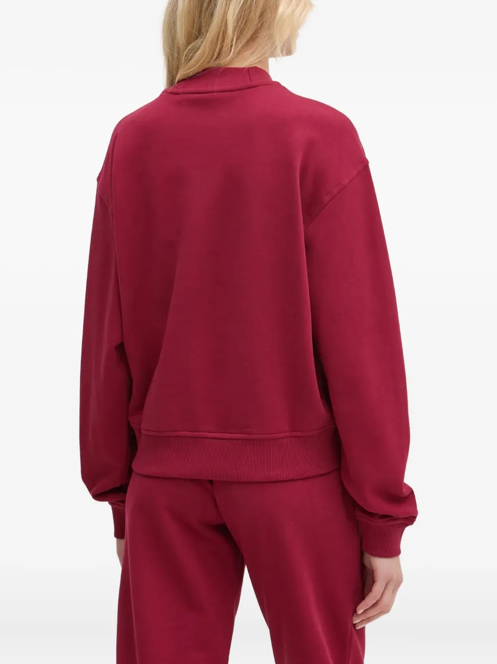 HUGO Sweater met geborduurd logo Rood