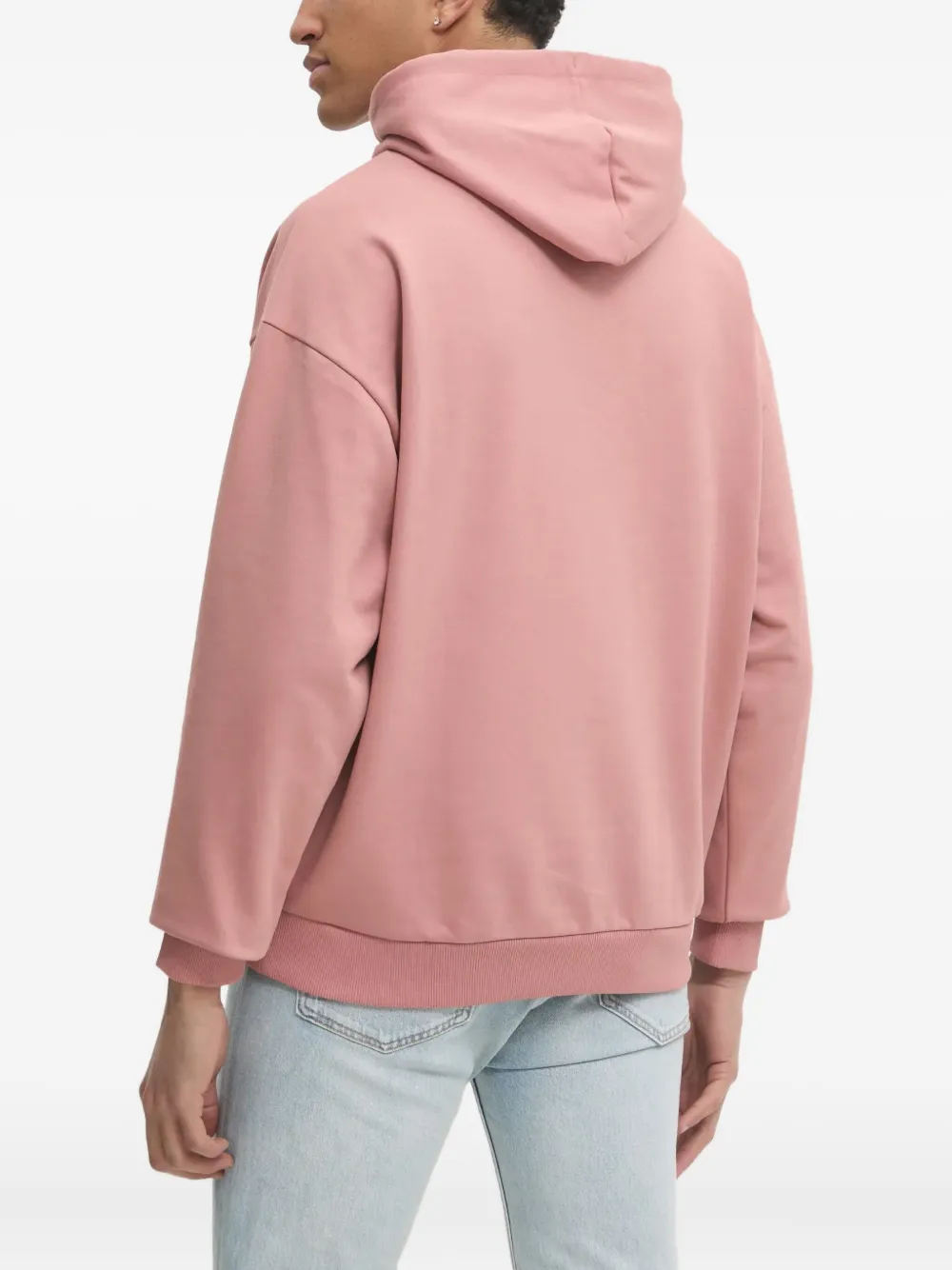 HUGO Hoodie met logo-reliëf Roze