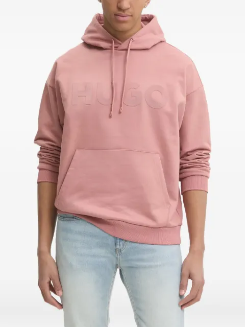 HUGO logo-embossed hoodie