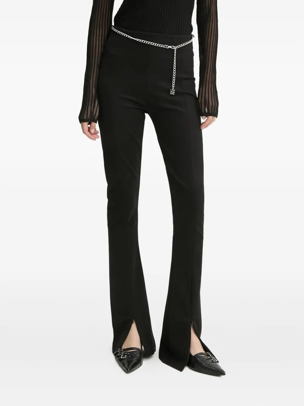 HUGO Flared broek Zwart