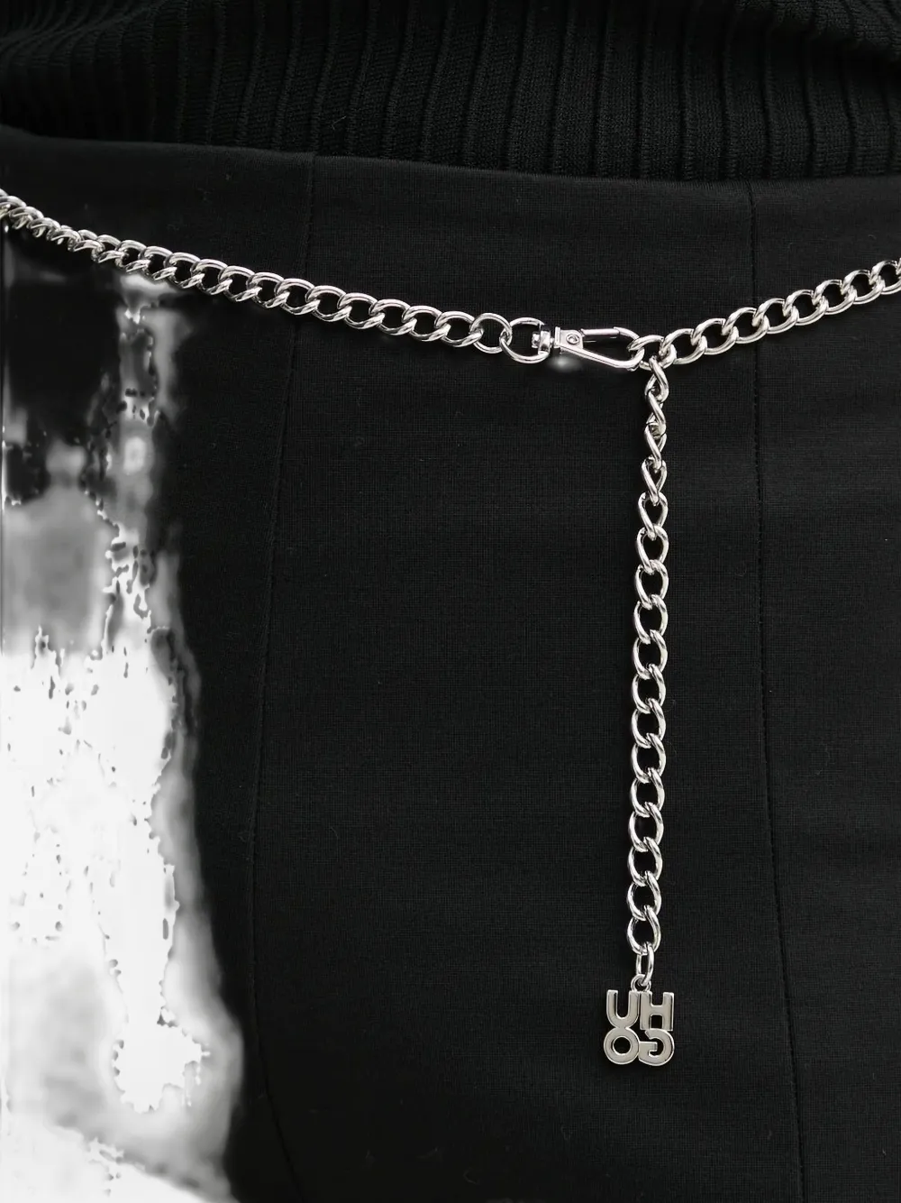 HUGO Flared broek Zwart
