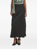 HUGO bias-cut midi skirt - Black