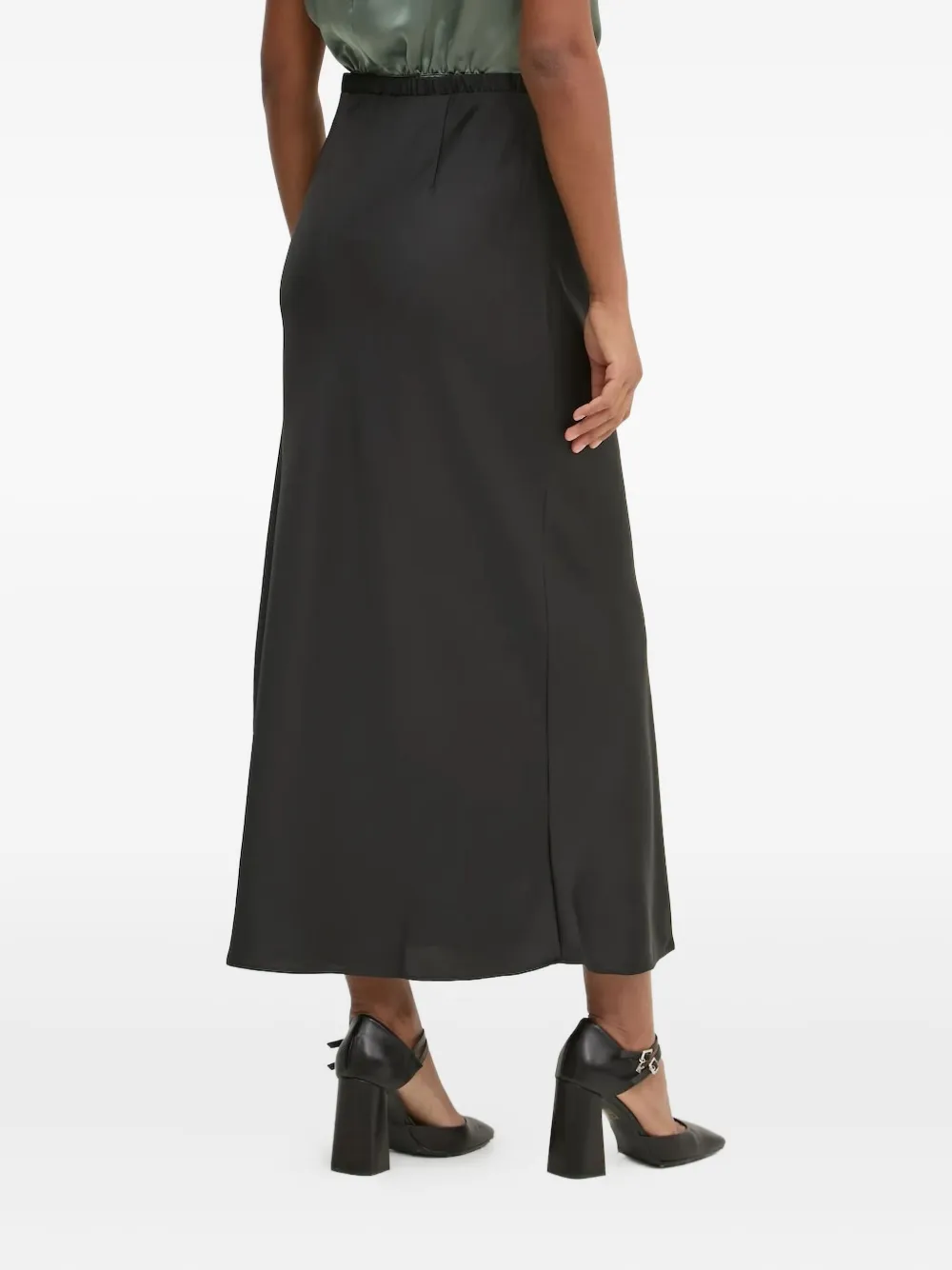 HUGO bias-cut midi skirt - Zwart