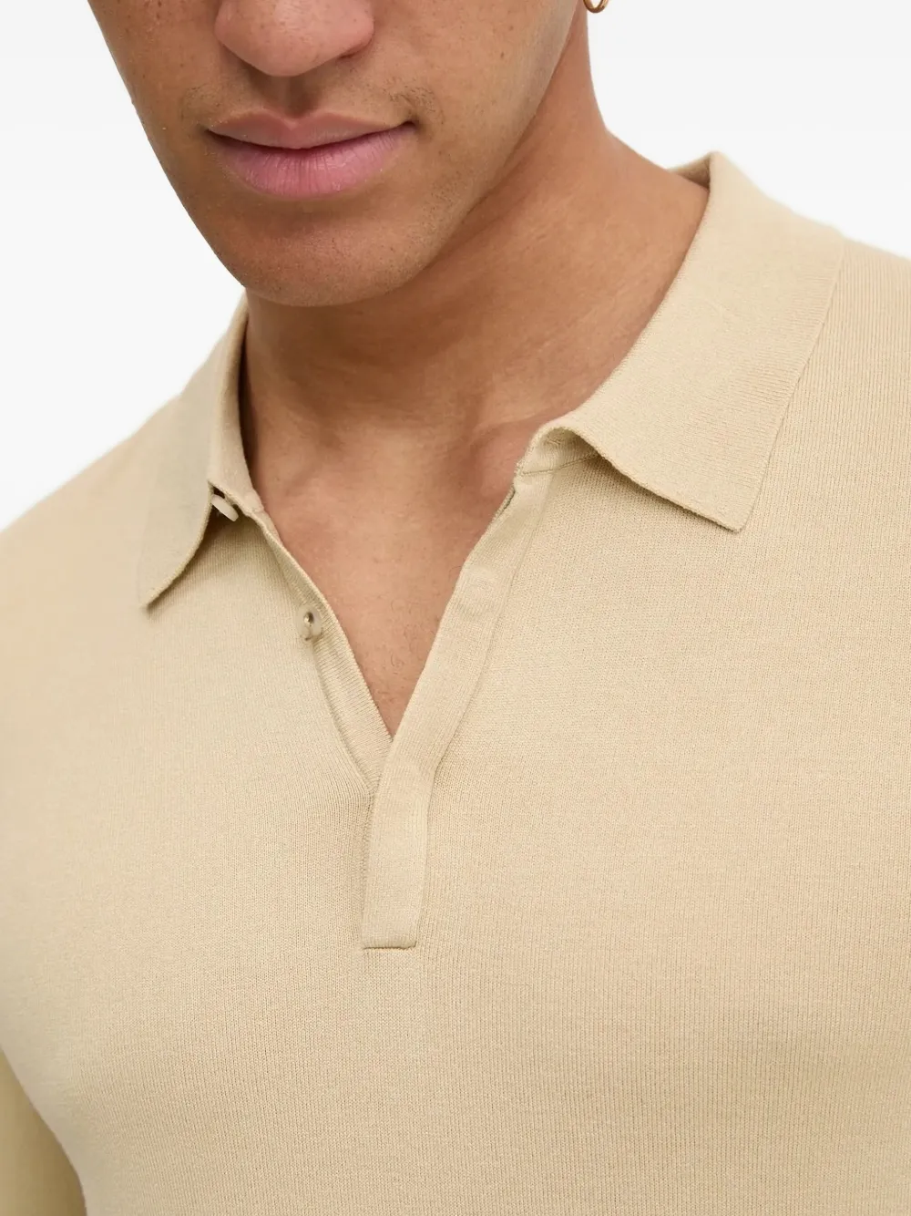 HUGO Polotrui met lange mouwen Beige