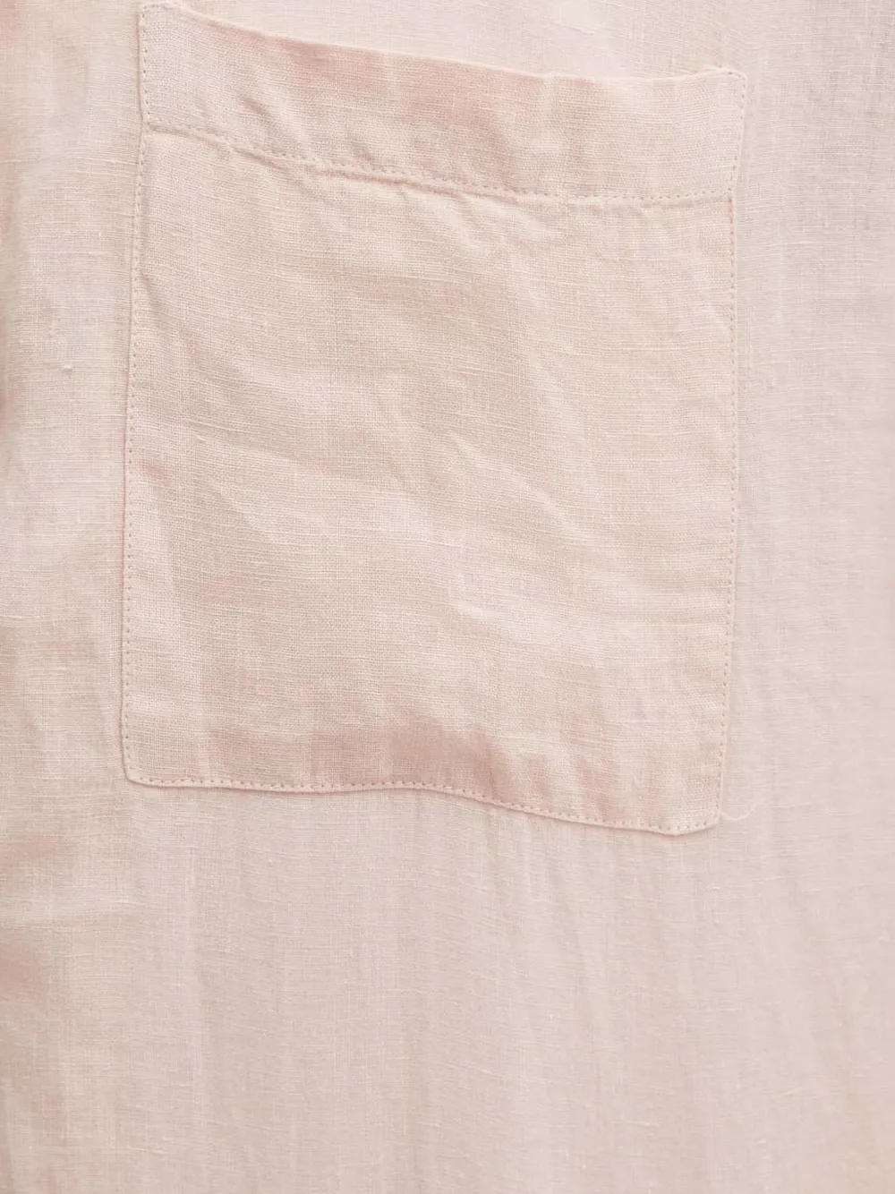 HUGO Linnen overhemd met reverskraag Roze