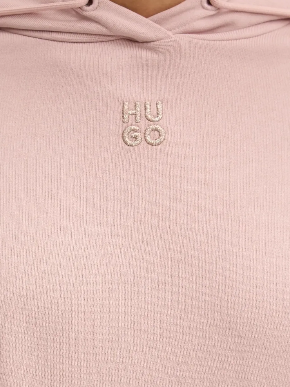 HUGO Hoodie met geborduurd logo Roze