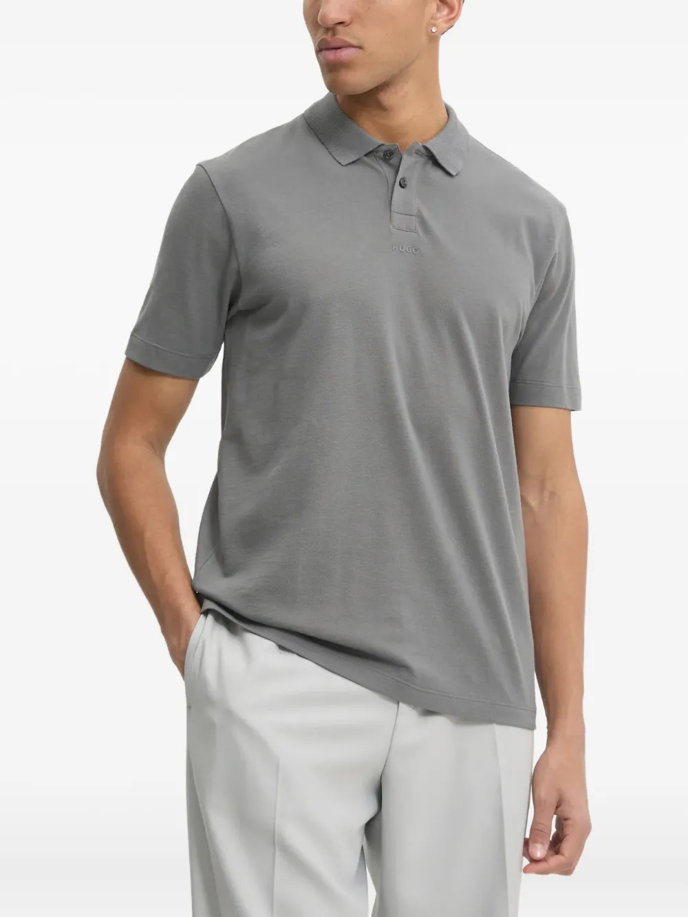HUGO polo à manches courtes | gris | Image 1