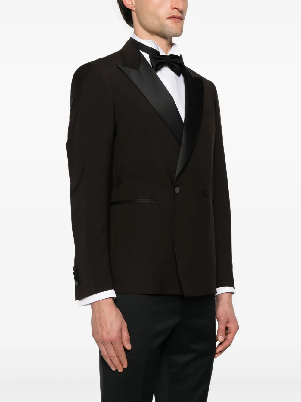 Tagliatore Blazer met broche Bruin