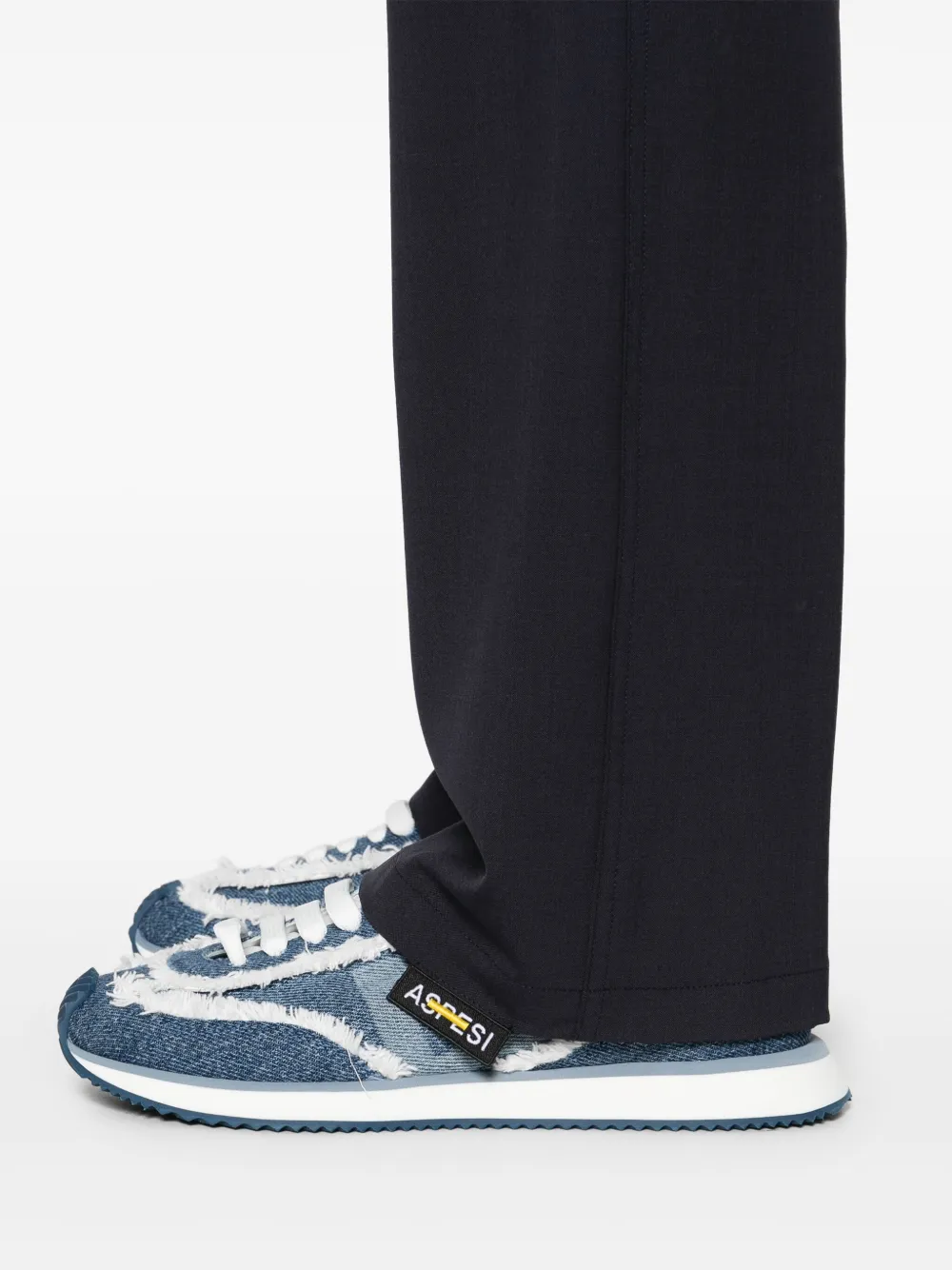 ASPESI Straight broek Blauw