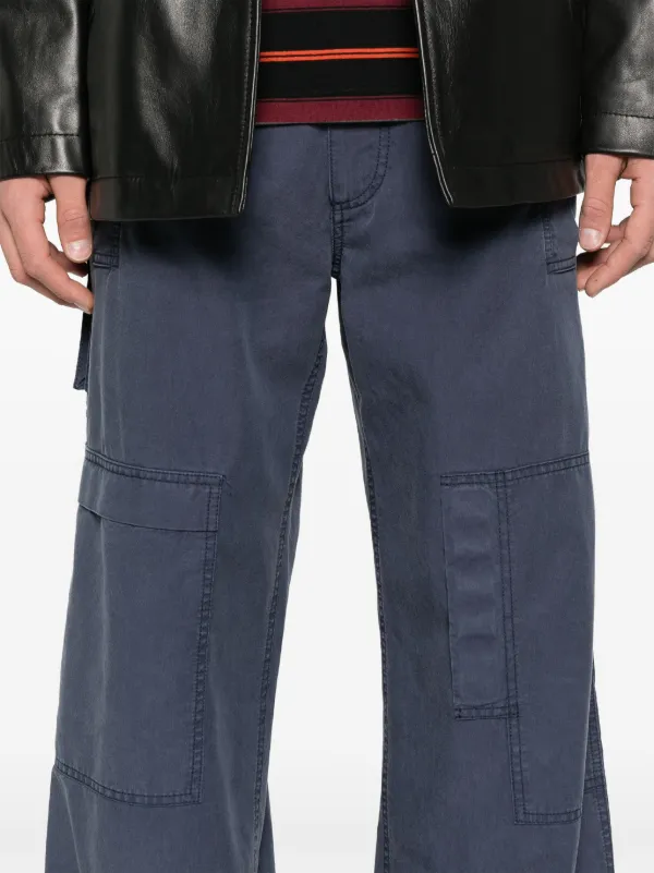 MM6 Maison Margiela Cargo Trousers | Blue | FARFETCH