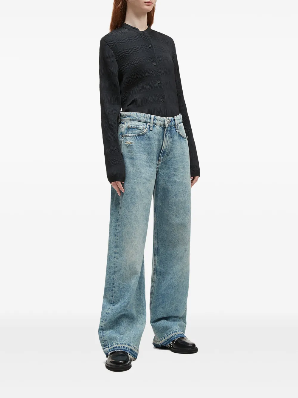 rag & bone Jeans met wijde pijpen - Blauw