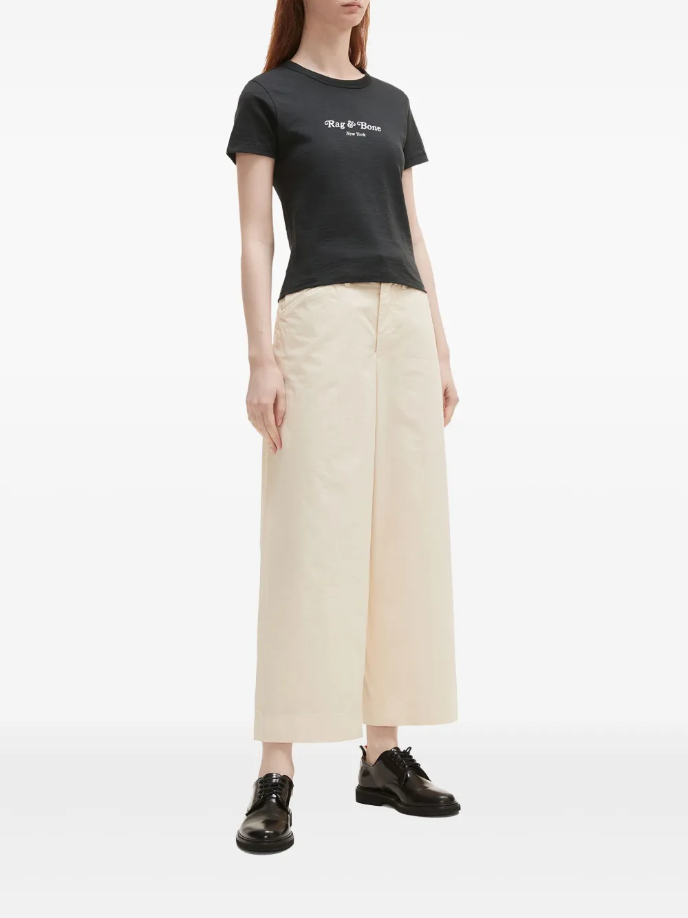 rag & bone T-shirt met logo - Wit