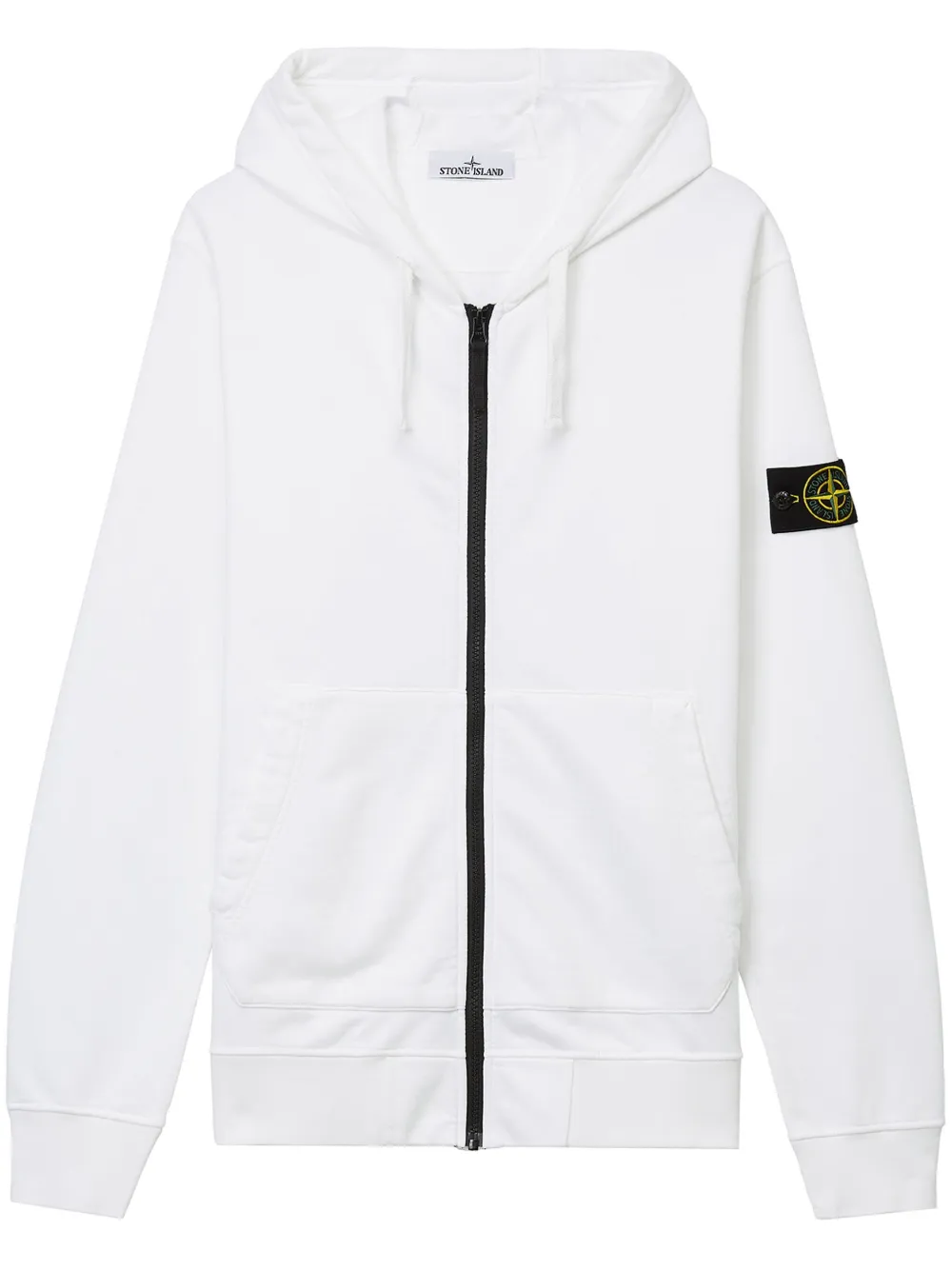 Stone Island hoodie de tela polar en algodón | blanco | Image 1