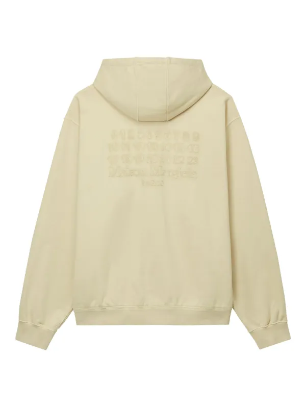 Maison Margiela Embroidered Hoodie | Neutrals | FARFETCH