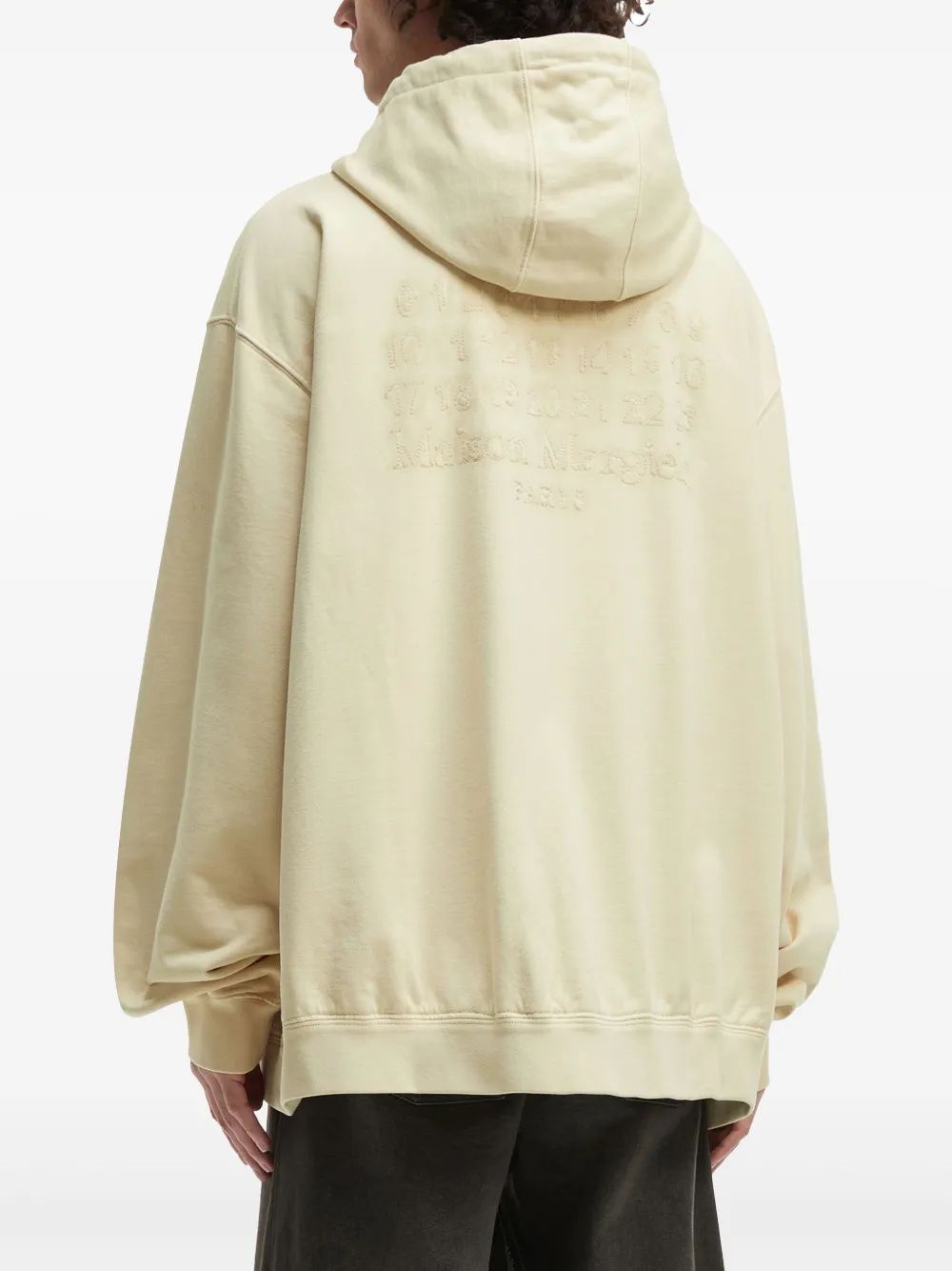 Maison Margiela Hoodie met borduurwerk Beige