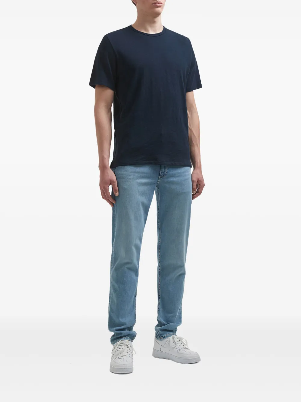 Rag & bone Katoenen T-shirt met ronde hals - Blauw