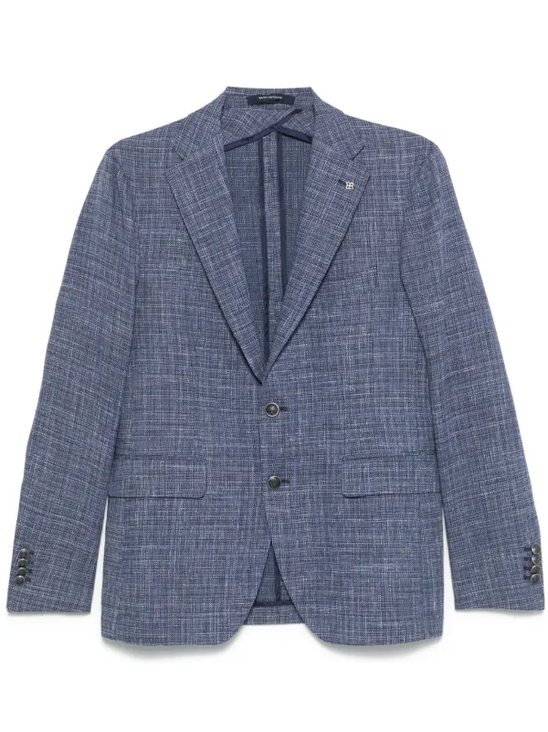 Tagliatore mélange-effect Blazer Blue FARFETCH EG