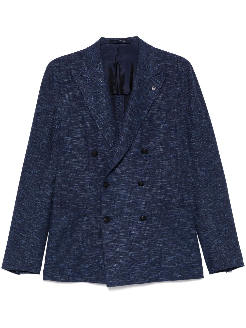 TAGLIATORE SLUB-TEXTURE BLAZER