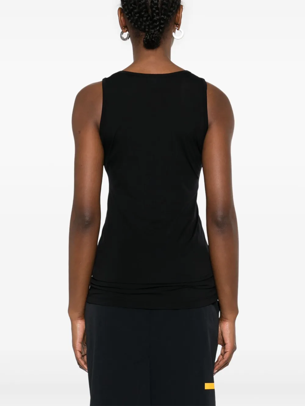 ASPESI Tanktop met ronde hals Zwart