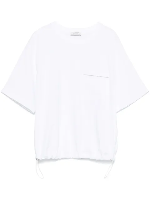 Peserico bead-embellished T-shirt