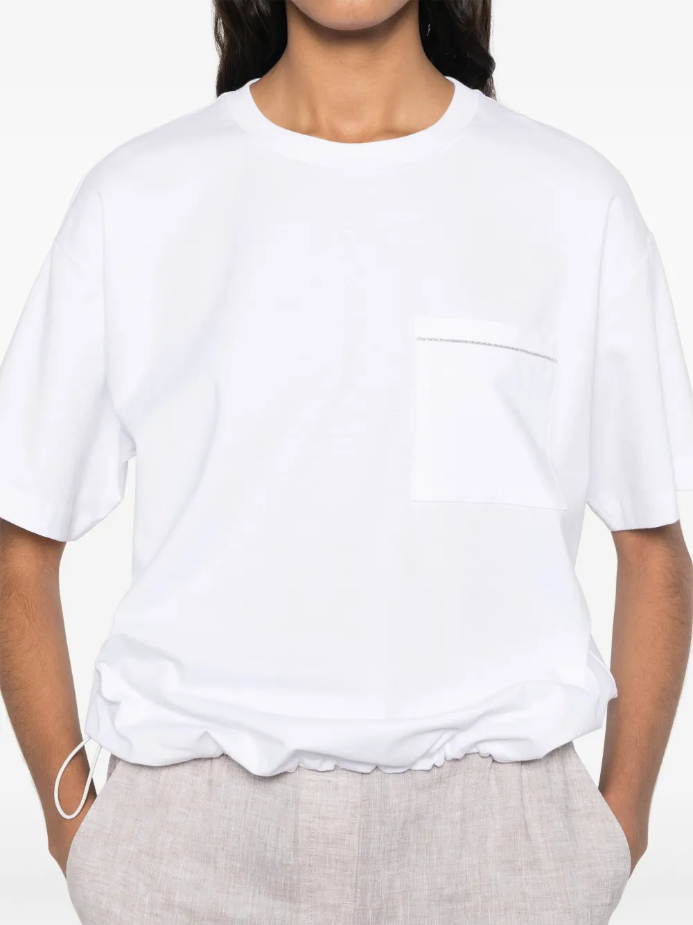 ball chain-detailed T-shirt