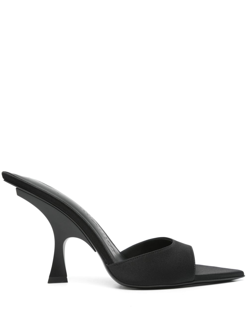 The Attico 105mm pointed-toe sandals Black